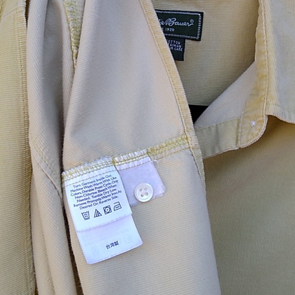 Shaped Corduroy Button-front Shirt Long Sleeve - Picture 15 of 15